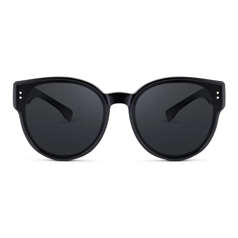PULAIS TR/Memory Plastic Oval Sunglasses Women's-2