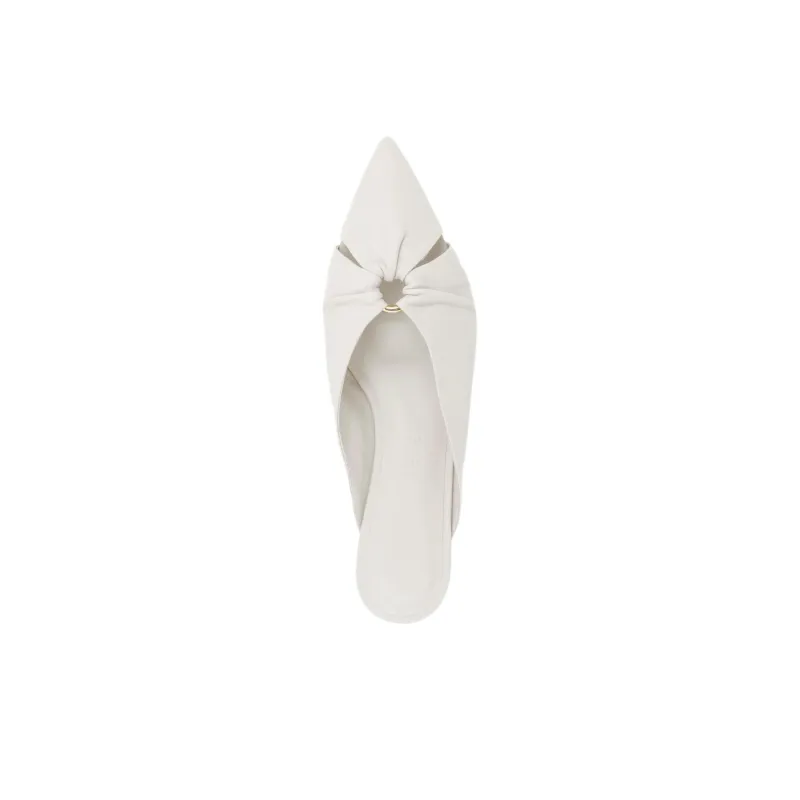 STUDIO AMELIA Wrap-toe Slippers Women's White-3