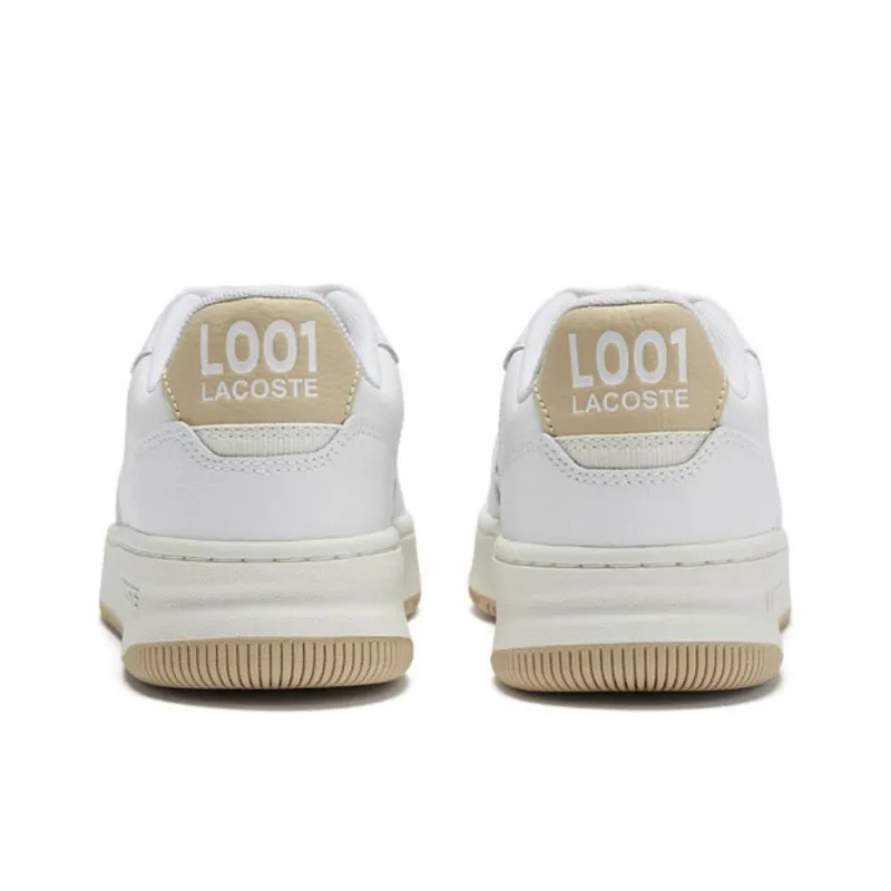 LACOSTE Slip Resistant Low Top Skateboard Shoes Women's White-3