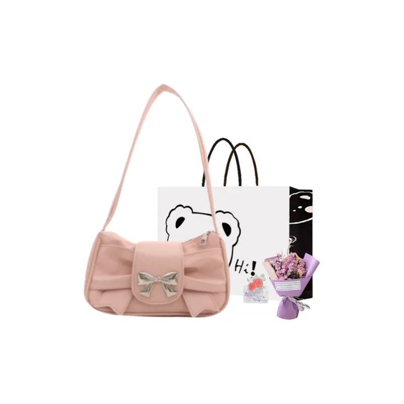 NX DOUGHNUT PU Shoulder Bag Regular Women's Pink White Silver Khaki Brown Black-29