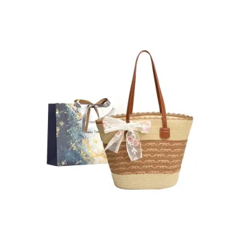 Iman's House Straw Woven Shoulder Bag Women's Wide Stripe Ecru/Lacy Khaki/Cut-Out Ecru/Stripes Brown/Wide Stripe Khaki