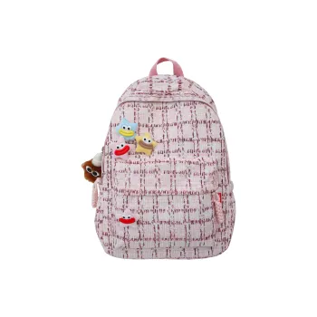 OURFUN Nylon Backpack Women's Pink/Green/Blue