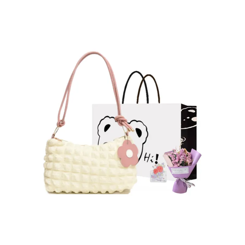 NX DOUGHNUT PU Crossbody Bag, Shoulder Bag Women's White-58