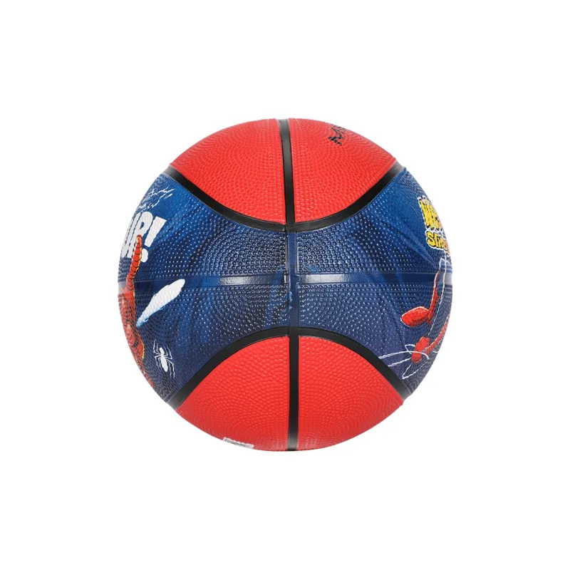 Disney Spider Man Series Rubber Basketball Red Blue Size 5 Training Kids'-3
