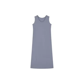 IHIMI SS24 Sleeveless Dress Women's Gray Blue