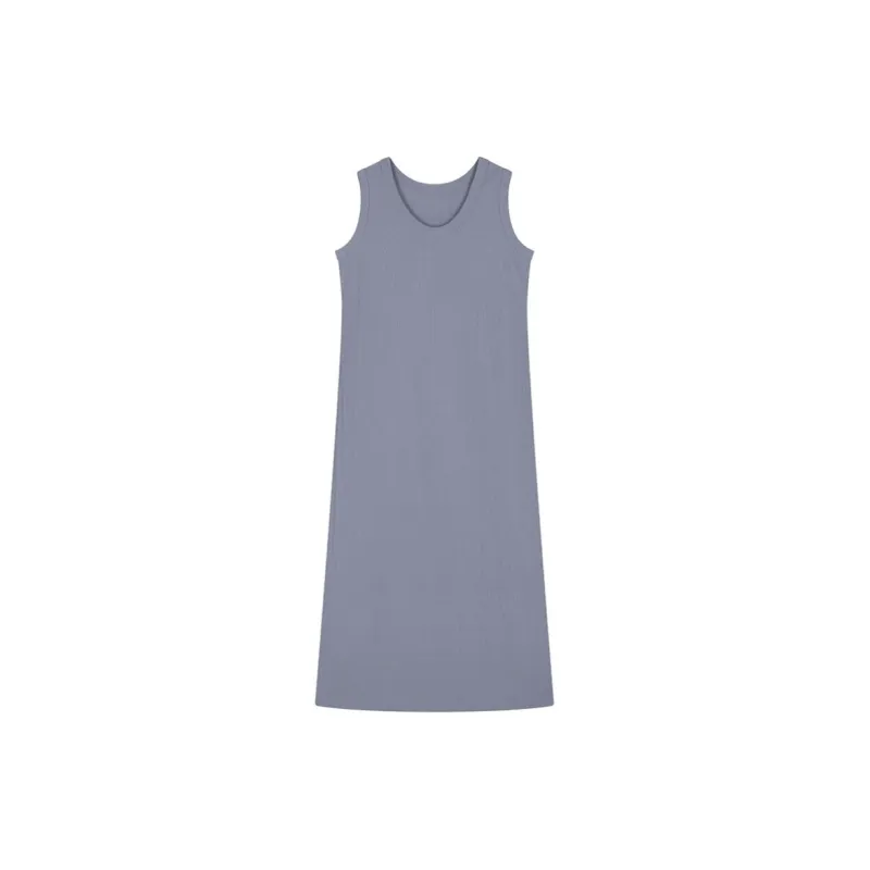 IHIMI SS24 Sleeveless Dress Women's Gray Blue-2