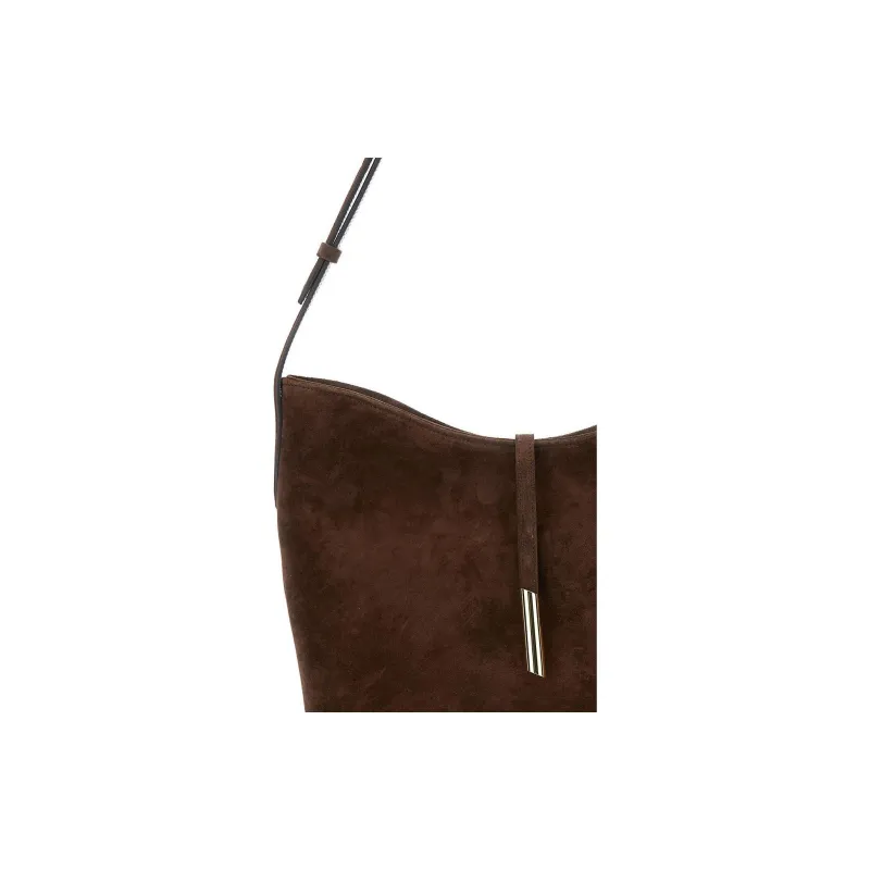 Little Liffner Suede Handbag Shoulder Bag Women's Brown-4