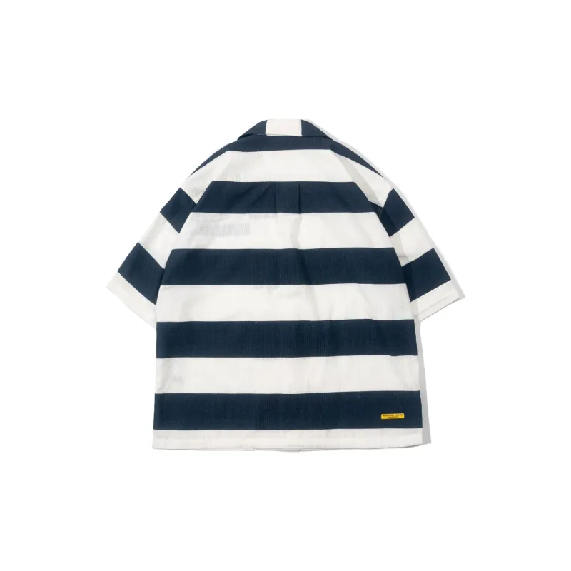 DAKYAM Shirts Unisex Blue White-1