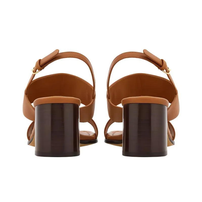 FERRAGAMO 55mm Gancini-buckle Leather Sandals-3