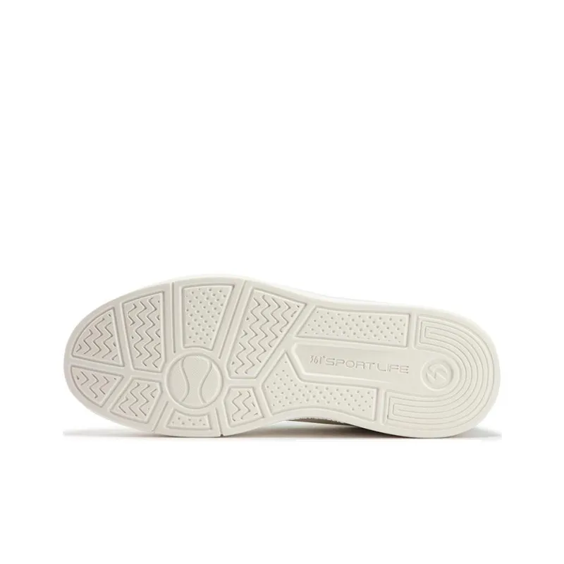 361° Wear-Resistant Low-Top Skateboard Shoes Men's White Blue-4
