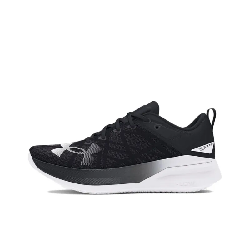Under Armour VELOCITI PRO Durable Breathable Low Top Running Shoes Unisex Black White-0