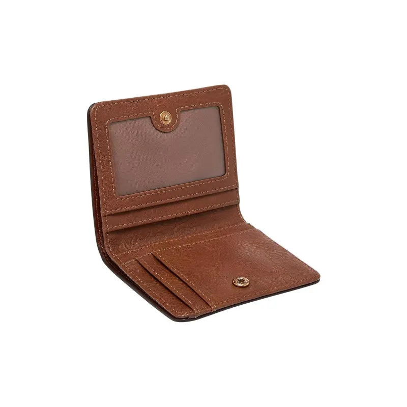 FOSSIL Leather Bonded With Polyurethane Wallet Small Size Unisex Brown-3