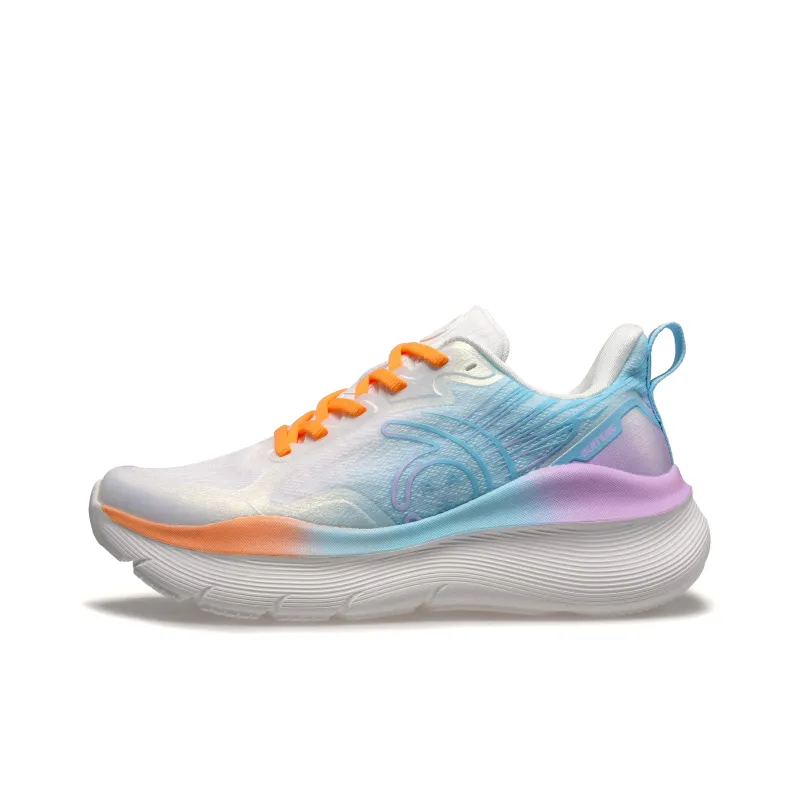 HUITENG Running Shoes Unisex Low Top Rainbow Pink/Dream Purple/Sky Blue/Sunrise Orange/Midnight Black-18