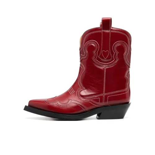 GANNI Ankle Boots Women's Red