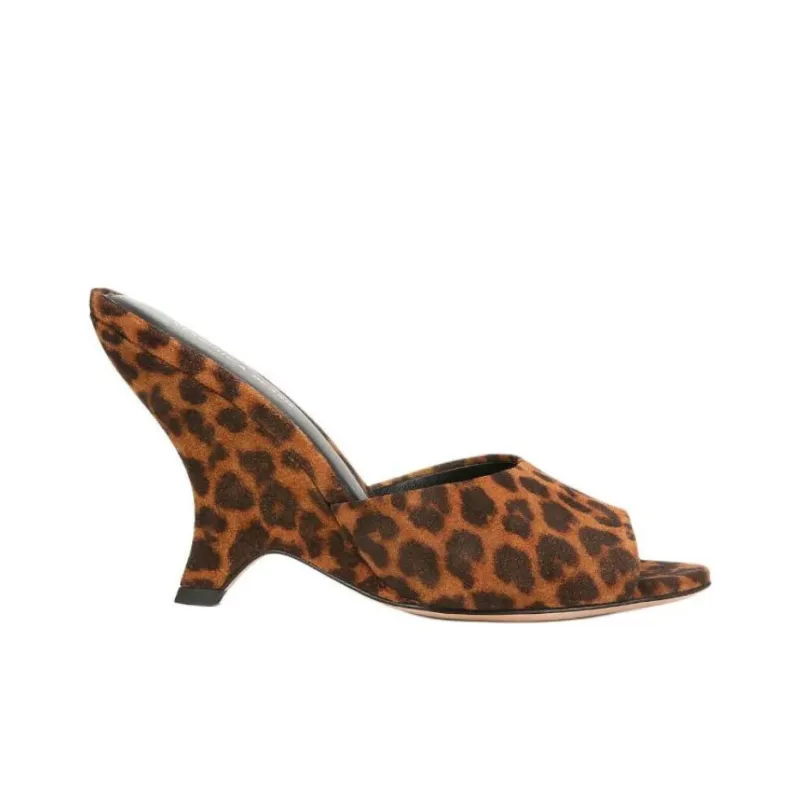 VERONICA BEARD Slide Slippers 7cm Women's Brown-1