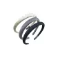 Slim Polka Dot Headband-Green+Gray+Black