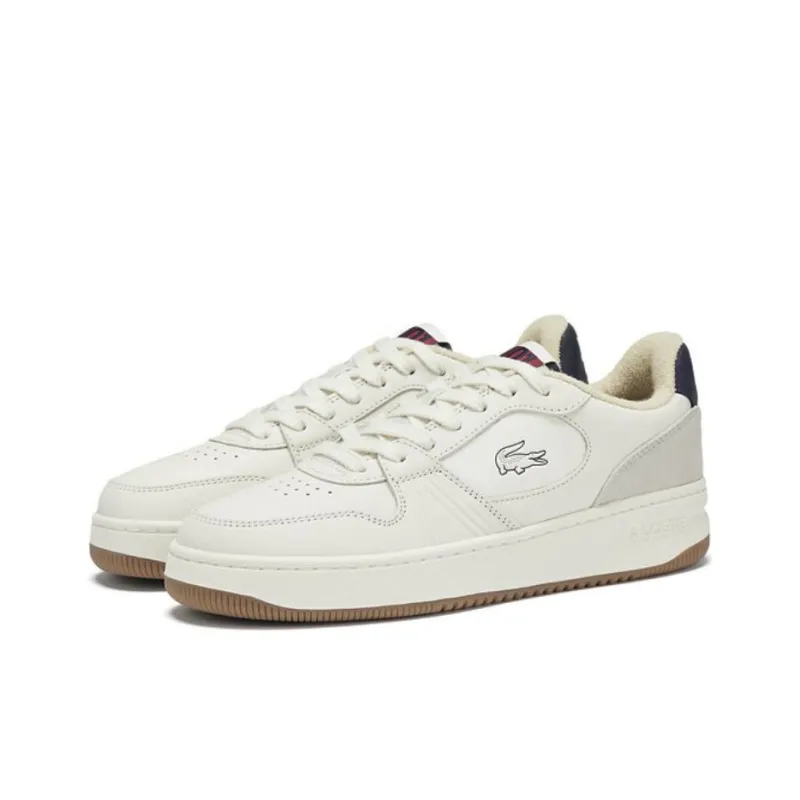 LACOSTE Low Top Skateboard Shoes Men's Ecru-3