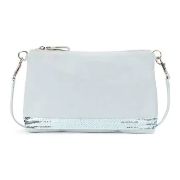 Vanessa Bruno Cotton Canvas One Shoulder Crossbody Clutch Women's Light Blue