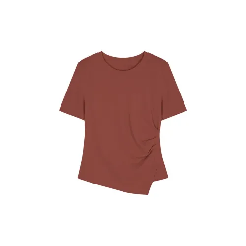 IHIMI T-Shirts Women's Red Ochre