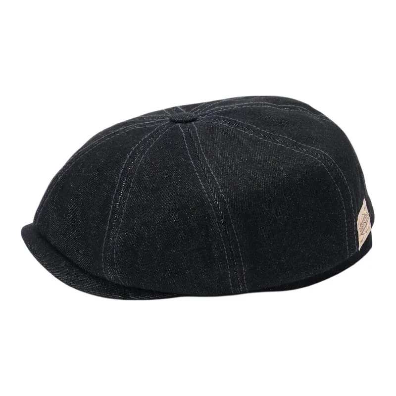 STETSON Cotton Denim Berets Unisex Black-4