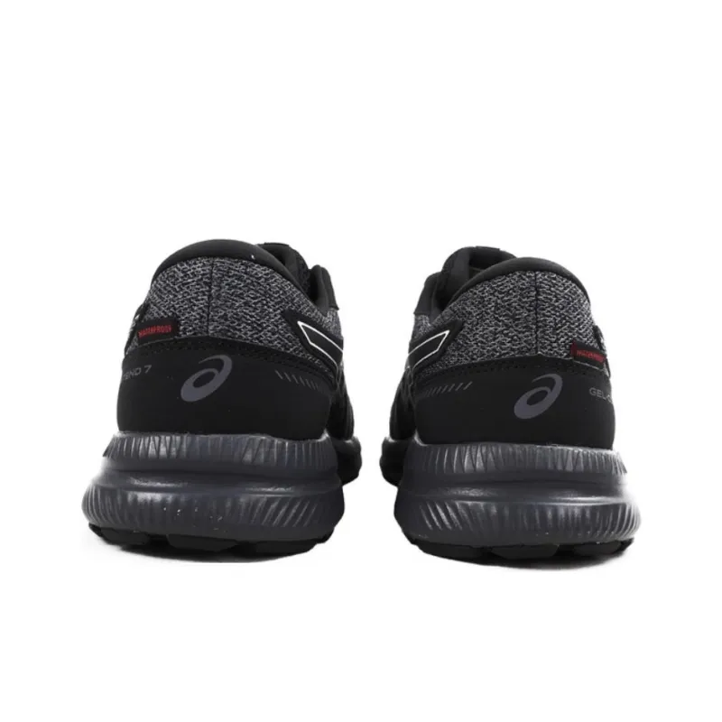 Asics Gel-Contend 7 Water-Resistant Low-Top Casual Running Shoes Men's Black Silver-3