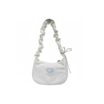 BALANG Canvas Shoulder Bag Regular Women's White/Black