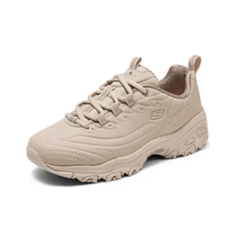 Skechers DLITES Slip Resistant And Breathable Low Top Chunky Sneakers Women's Tan-2