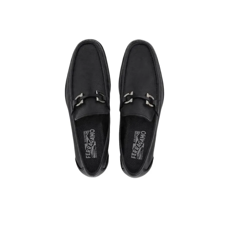 FERRAGAMO GANCINI Loafers Men's Black-4