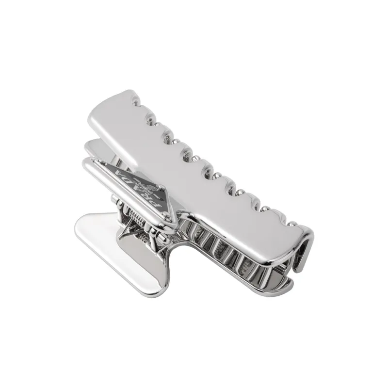 PRADA Triangle logo Claw Clip-2