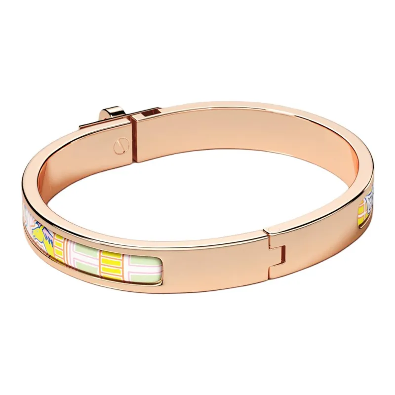 HERMES Kaolin Wristbands Women's Gold-2
