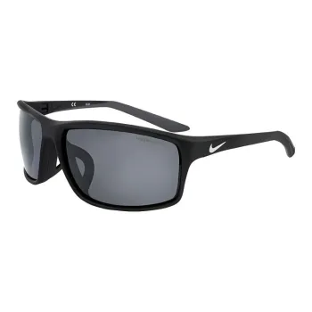 Nike Plastic Rectangular Sunglasses Men's Black
