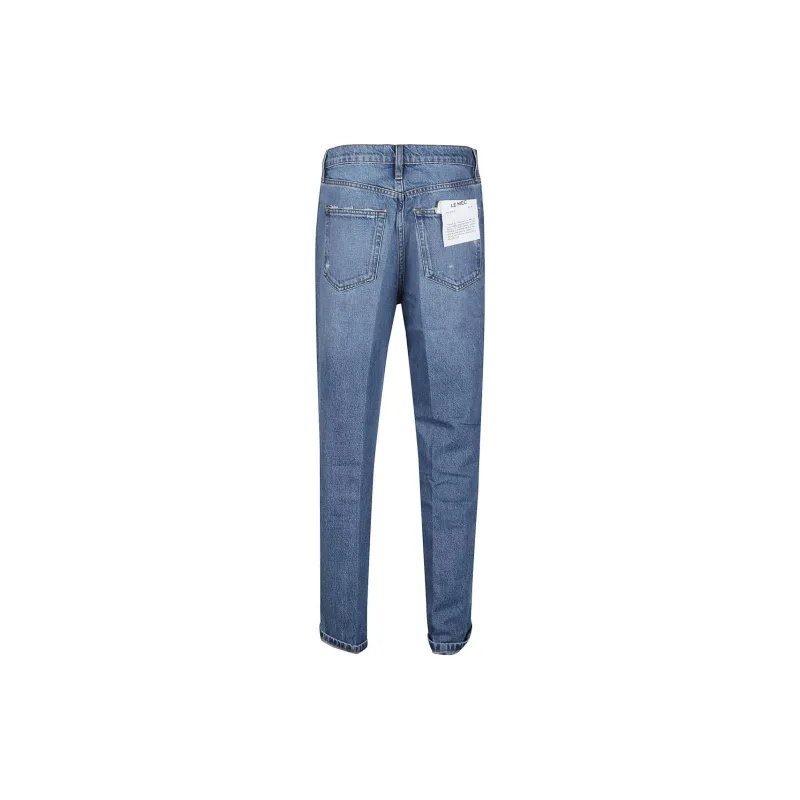FRAME Le Mec High Waist Cropped Jeans-1