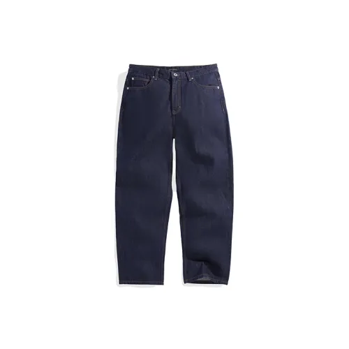 PEACEBIRD MEN Jeans Men Navy Blue First Batch