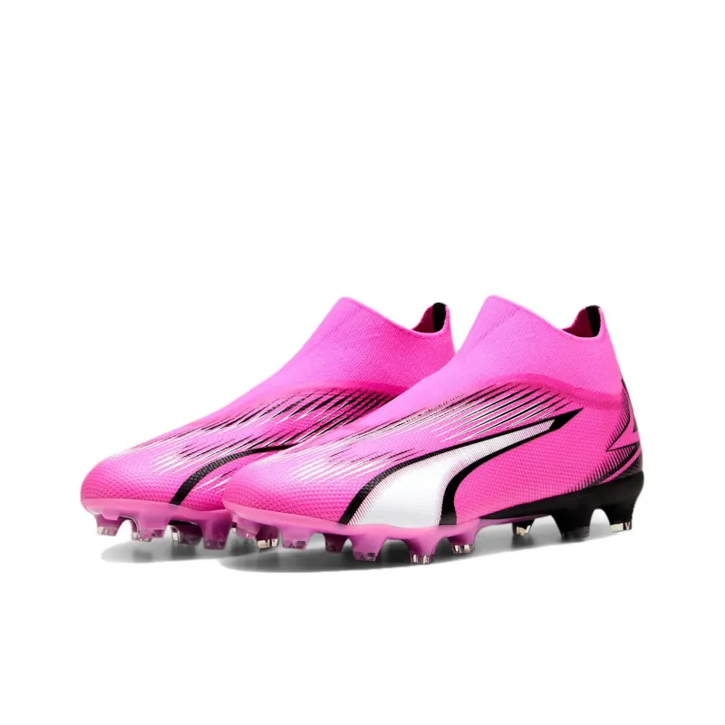 PUMA Ultra Match Anti Slip Wear Resistant Soccer Shoes Men's Pink-2