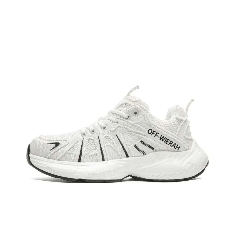 OFF-WIERAH Anti-Slip And Wear-Resistant Breathable Low-Top Chunky Sneakers Men's-3