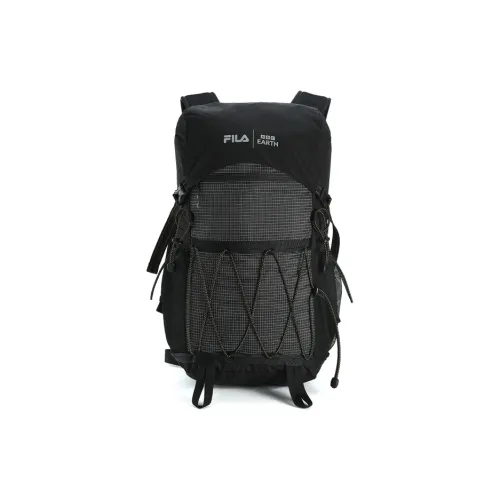FILA BBC EARTH Collaboration Collection Fabric Backpack Regular Men's Pitch Black
