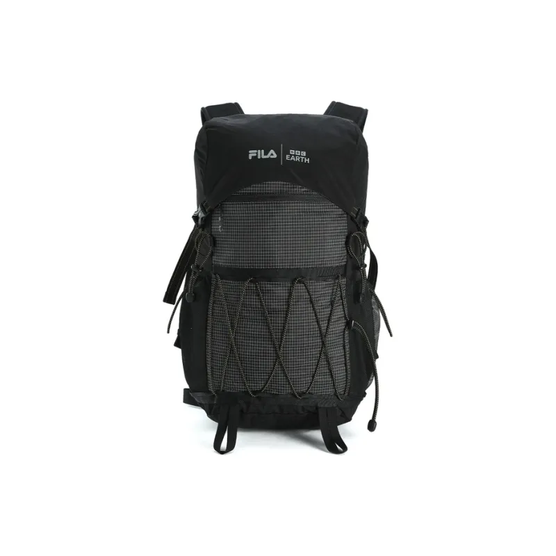 FILA BBC EARTH Collaboration Collection Fabric Backpack Regular Men's Pitch Black-0