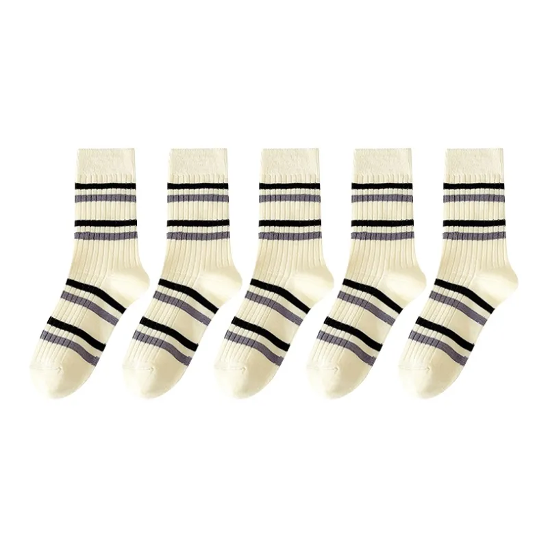 Mulong Family Mid Calf Socks Women's 5 Pack-0
