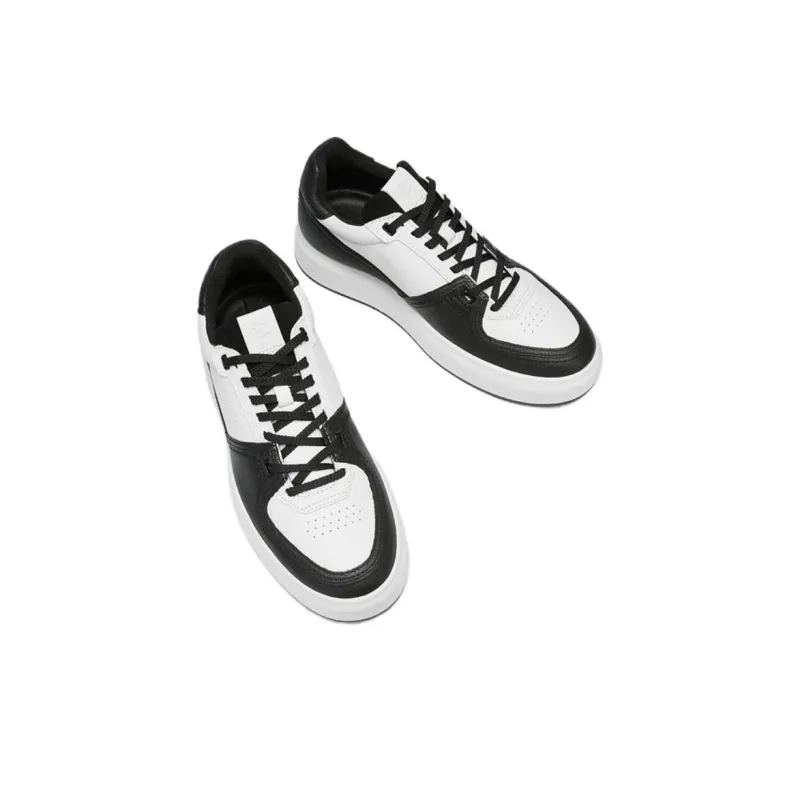 Ecco Skateboard Shoes Men's Black White-4