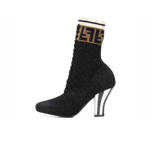 FENDI Ankle Boots Women's Black