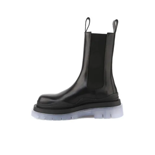 Bottega Veneta Tire Chelsea Boots Men Black