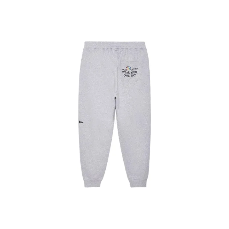 New Era FW24 Knitted Sports Pants Unisex Gray-1