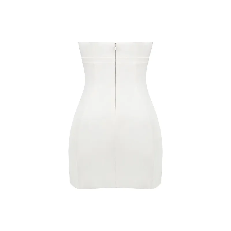 HOUSE OF CB MIMI Sleeveless Dress Women's WHITE/White-1