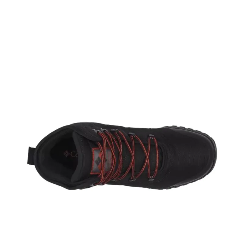 Columbia Fairbanks Ankle Boots Men's Black Red Overseas Version-2