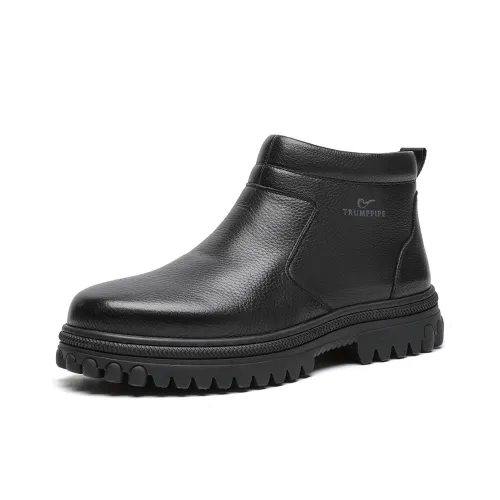 TRUMPPIPE Ankle Boots Men Black