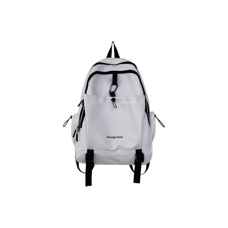 Parker Bear Nylon Backpack Unisex Black/White-0