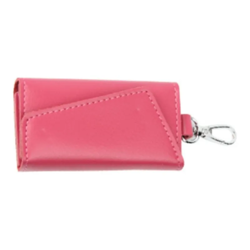 OUZIHUANG Cow Leather Key Pouch Mini Unisex Black/Purple/Red/Caramel-6