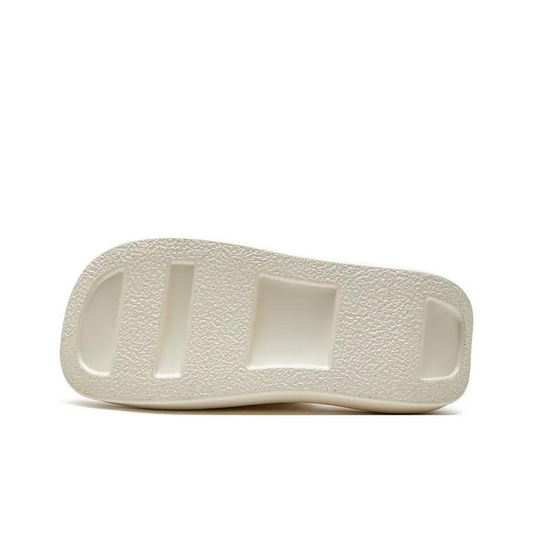 G+G Slip Resistant Abrasion Resistant Platform Slide Slipper Men's Ecru-4