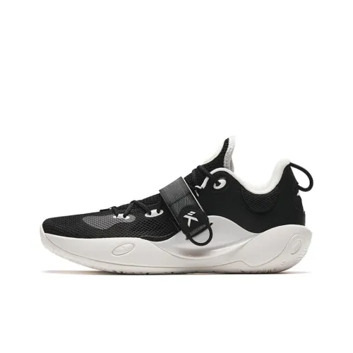 Anta Splash 6LITE Wear Resistant Low Top Basketball Shoes Men's Black White