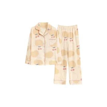 FENTENGCARE Pajama Set Women's Apricot
